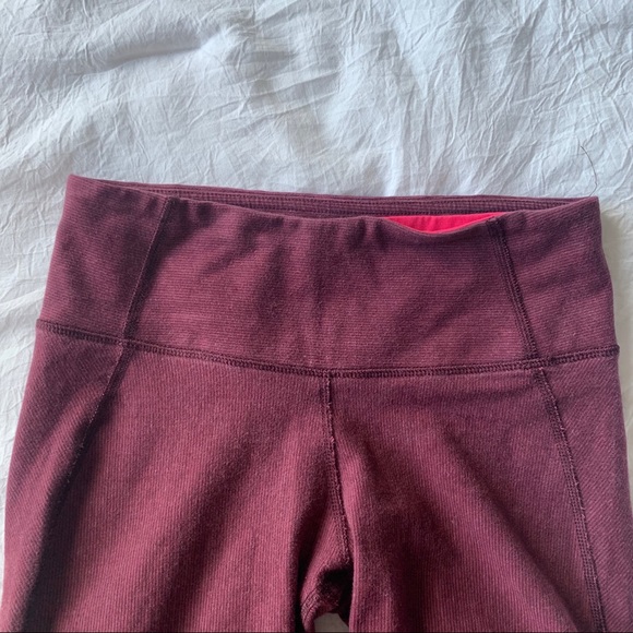 Lululemon Burgundy Leggings - Picture 6 of 6